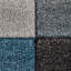Bahnu area rug Machine Woven Runner Blue/Grey