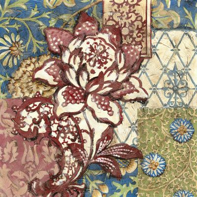 Raspberry Chintz II by Chariklia Zarris - Wrapped Canvas Painting