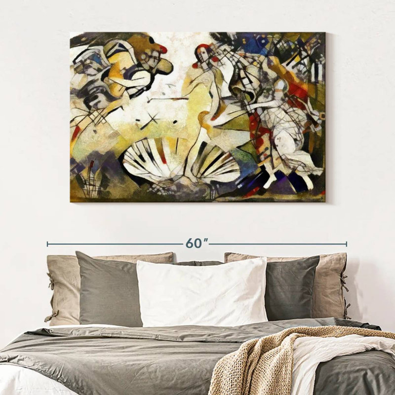 Avery Abstract Birth Of Venus, 34" H x 51" W