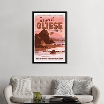 " Exoplanet Travel Poster I Gliese 581 " by Chungkong