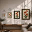 Gerbera Daisies Study Botanical - Framed Print-1887313981-1887313977