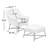Minford Faux Leather Accent Chair with Ottoman-1138510158