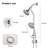 7-Spray Dual Shower System with Handheld Shower Head-119092662