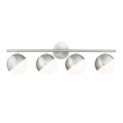 Trombetta 32.25 inch 4 Light Vanity in Modern Gold