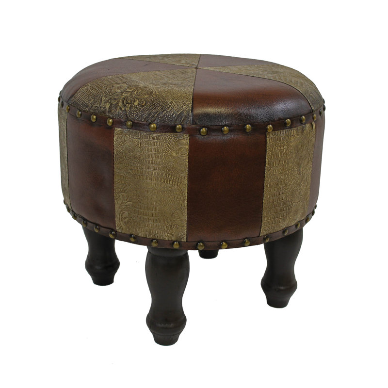 Armod Faux Leather Ottoman