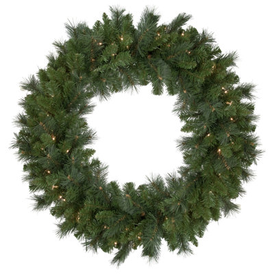36" Lighted Wreath
