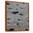 Toile avec cadre flottant brun