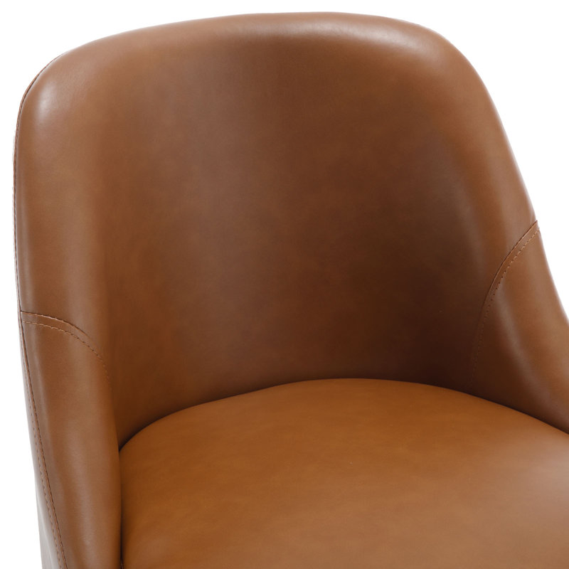 Tabouret de bar rotatif 26 po Kiain, Brun