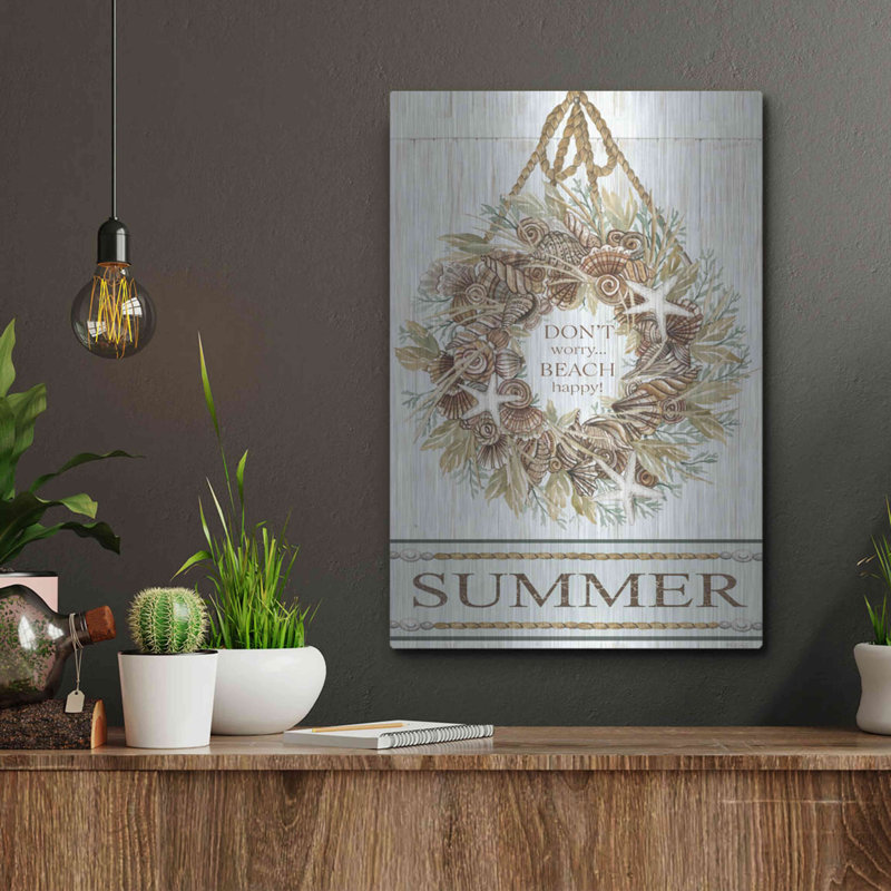 «Summer Beach Wreath» par Cindy Jacobs, H 16 po x l 12 po