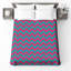 Couvre-lit matelassé rose en zigzag bleu toutes tailles-130510035