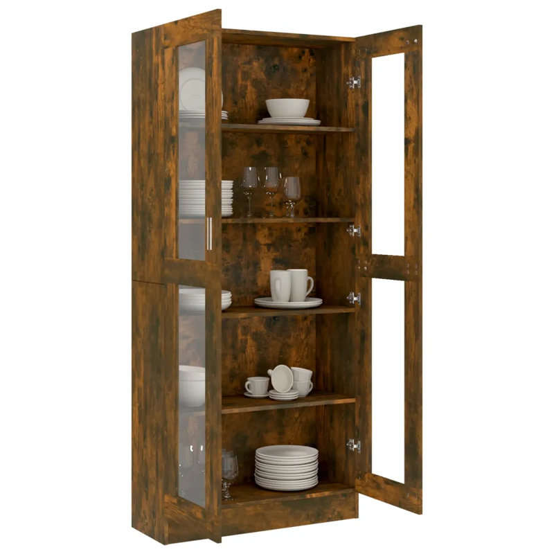 Rahn Display Cabinet, Dark Brown