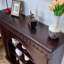 Foyer autoportant en bois massif Nut-Brown