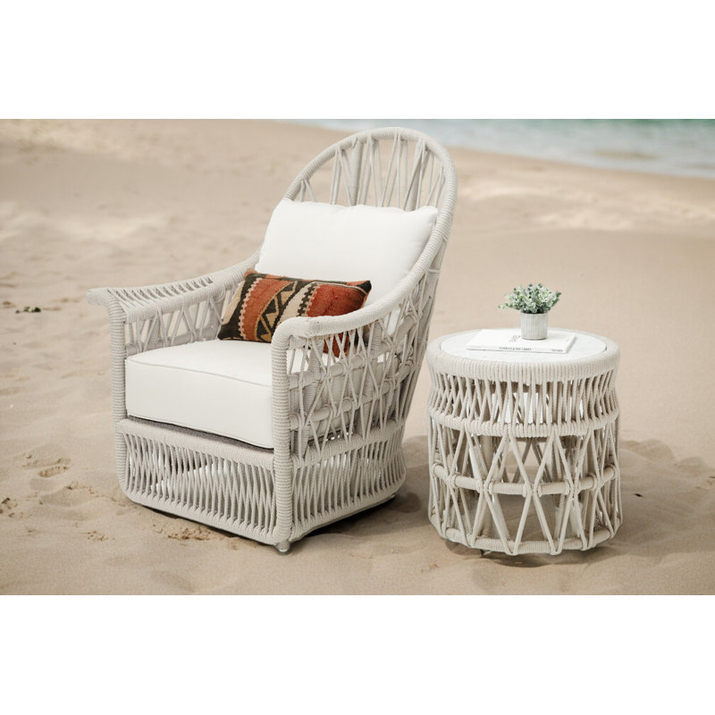 Dana Outdoor Round Side Table
