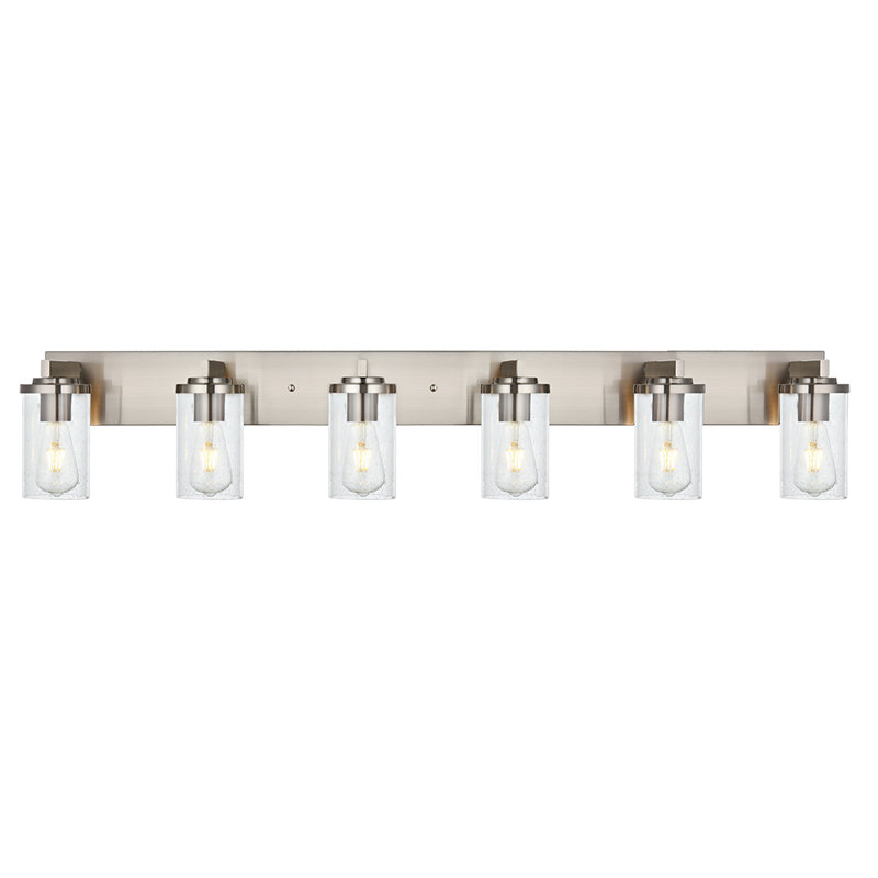Ahlina 6 - Light Dimmable Vanity Light, Satin Nickel