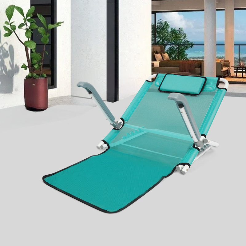 Portable Foldable Adjustable Bed Backrest, Blue