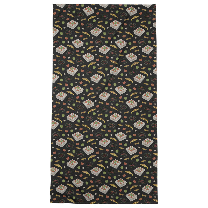 Katelyn Elizabeth Cotton Blend Bath Towel, Black