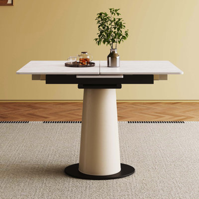 Table de salle à manger extensible en pierre frittée, table de salle à manger multifonctionnelle