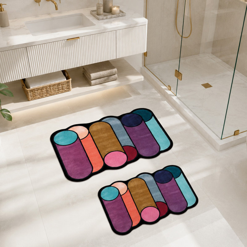 Ensemble de tapis de bain, Green