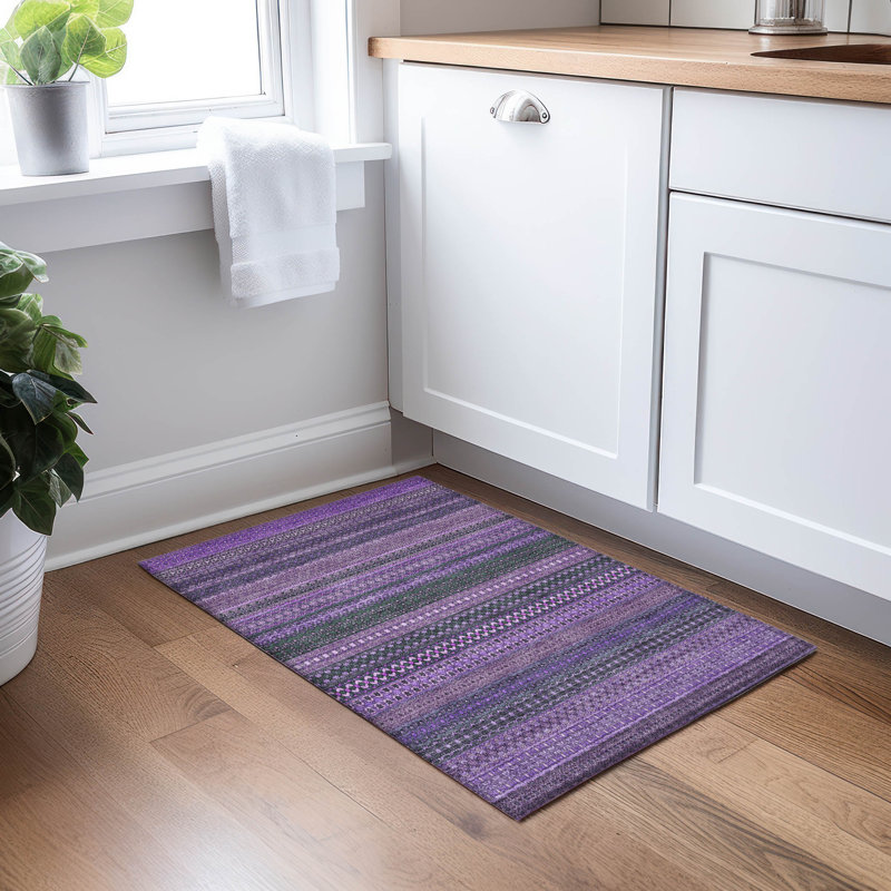 Tapis intérieur / extérieur Kinslee, Rectangle 1 pi 8 po x 2 pi 6 po