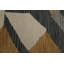 Tapis de couloir géométrique moderne 3 x 10 avec tons neutres audacieux