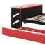 Lit de jour double avec lit gigogne, cadre de lit de jour avec bureau, cadre de lit de jour avec port USB-86822736