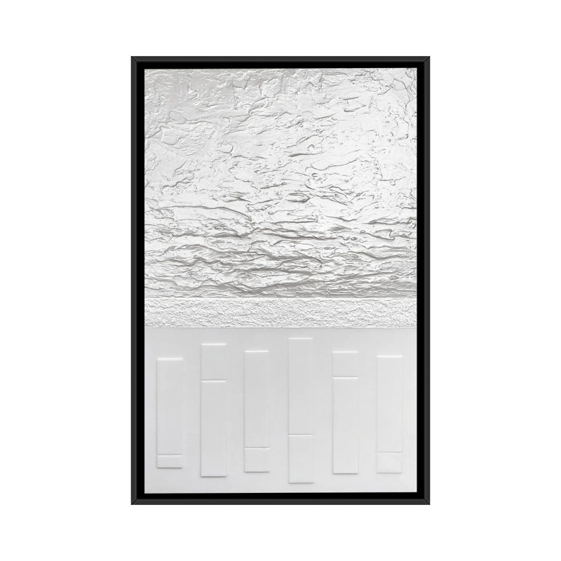Blanc - Print on Canvas, 66.04 cm H x 45.72 cm W, Black Framed