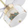Xavious 23 Inch 3-Color Gold Ceiling Fan LED Light with Remote Control