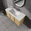 Meuble-lavabo mural avec lavabo en résine