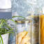 Argon Tableware - Glass Storage Jars with Gold Metal Lids