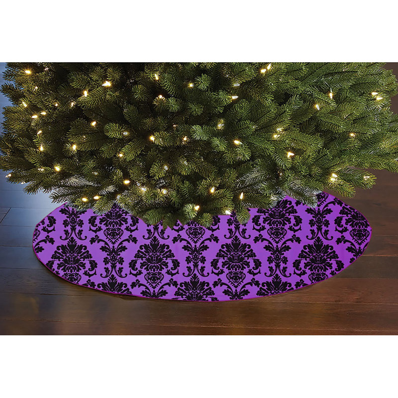 Jupe d'arbre de Noël 58 po Popeline, Mauve