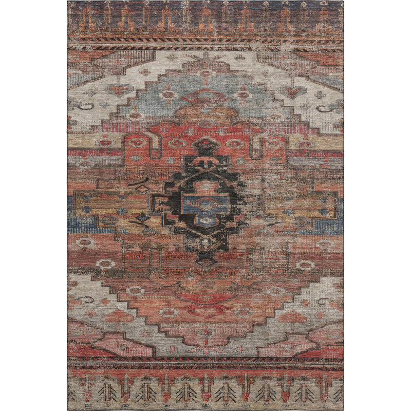 Premium Machine Washable Verlin AMF1776 Tribal Rug, Rectangle 10' x 14'