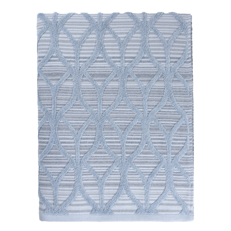 Serviette de bain en coton turc, Bleu