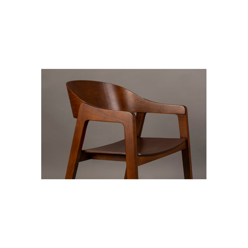 Westlake Solid Wood Arm Chair, Brown