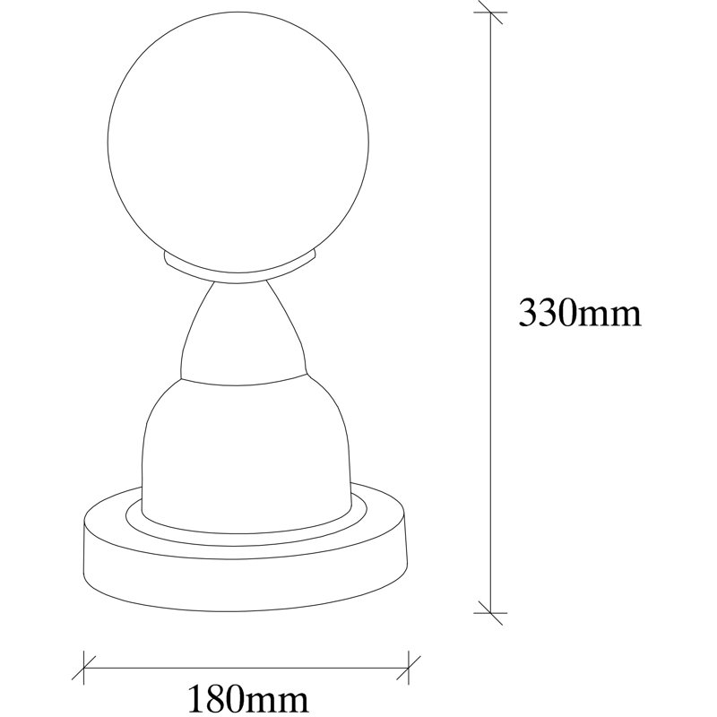 Lampe de table en cuivre 13 po Cecelia, Transparent