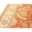 Hand Knotted Wool Area Rug in Rust And Ivory