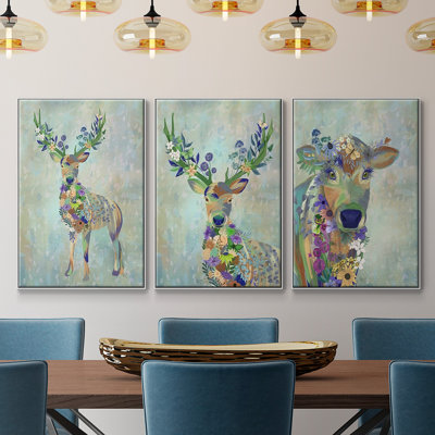 Fantastic Florals Cow 3 pièces