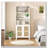 Bookcase with Rattan Doors,5 Tier Storage Wood Shelves-1435169592