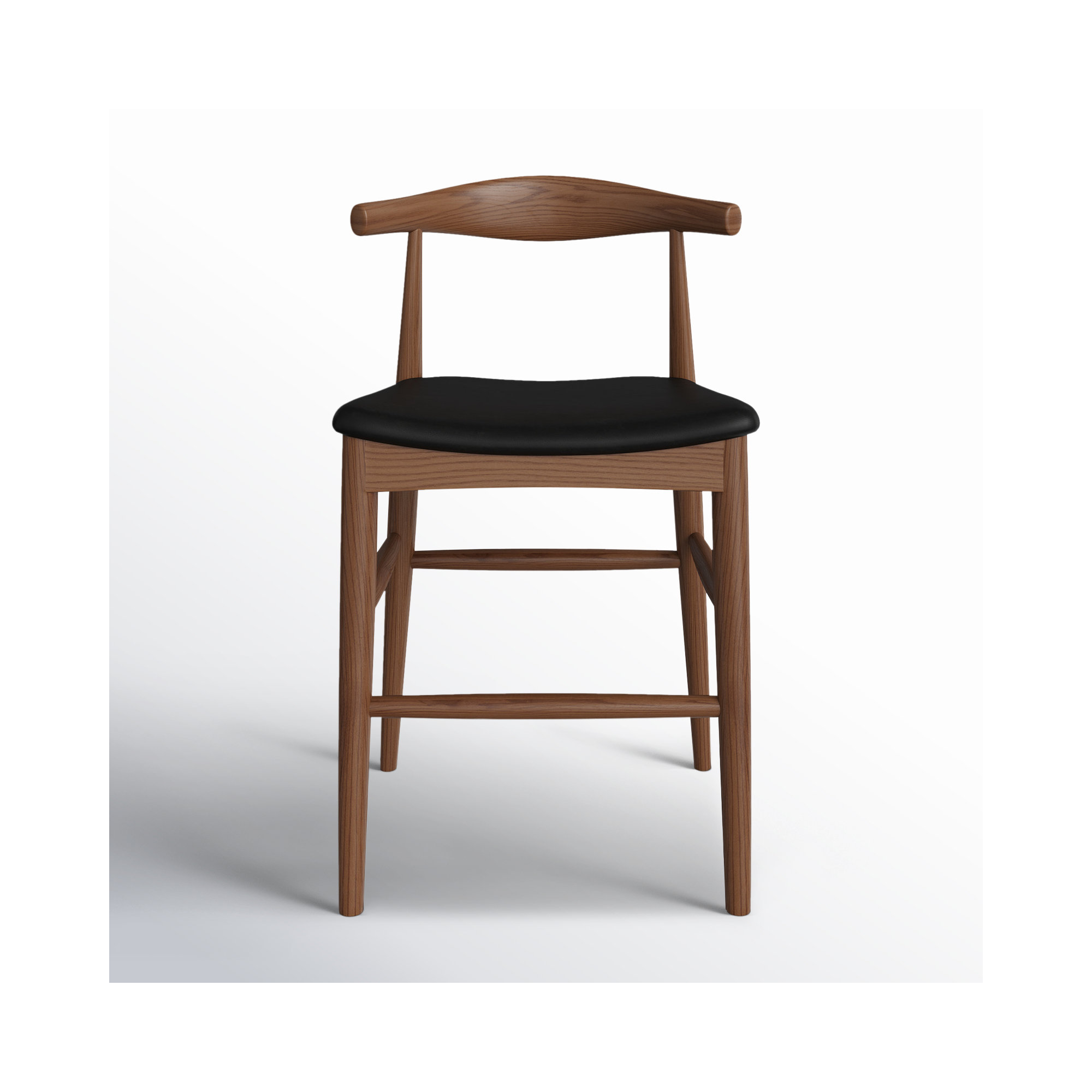 Ardo Vegan Leather Bar & Counter Stool, Counter Stool (24" Seat Height), Walnut