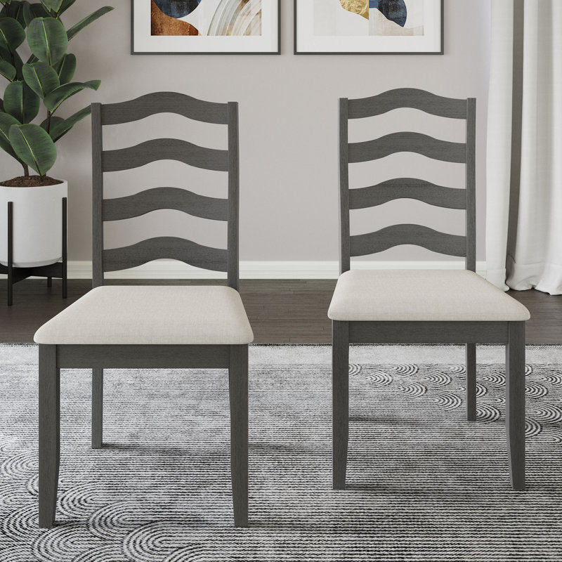 Ocossio Upholstered Parsons Chair, Gray