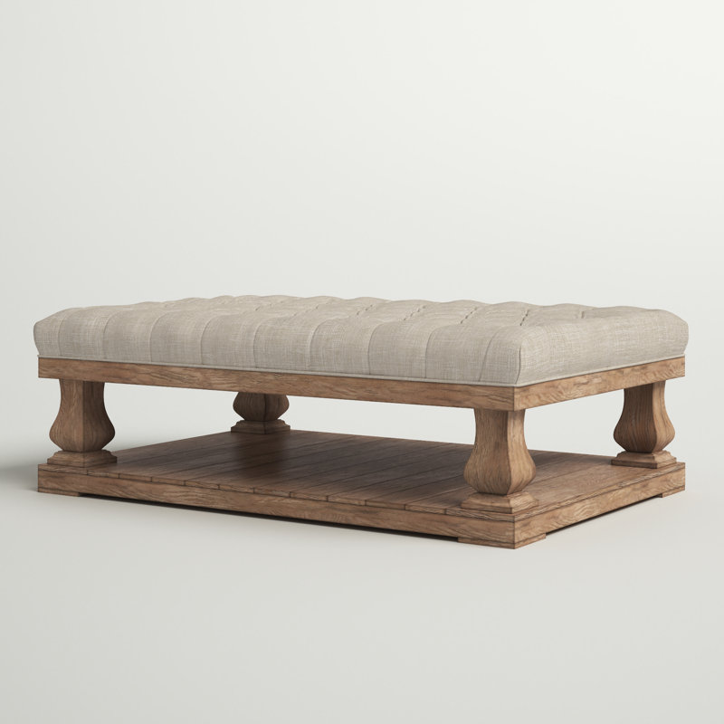 Table basse avec rangement Gowans, Beige