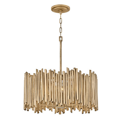 Roca 24" Five-Light Hand-Painted Modern Chandelier by Lisa McDennon
