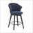 2PCS Chenille 25"Wing Back Swivel Bar Stools-1007985852