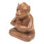 Statuette en bois Bungalow Rose