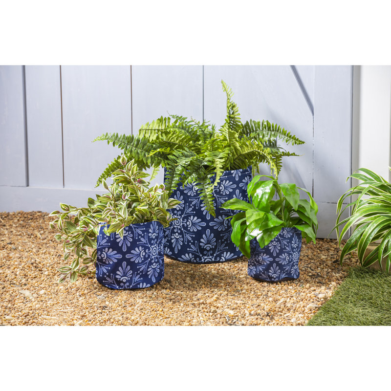 Pot à fleurs rond en tissu