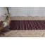 Tapis de couloir kilim classique noir avec rayures