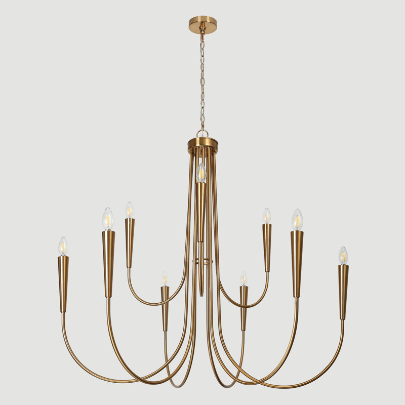 Otho 9 - Light Oversize 41in Candle Style Classic Chandelier  UL Certified