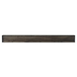 Modern Ember Autumn Floating Maple Wood Fireplace Mantel Shelf - With Angled Corner Accents