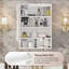 50mm W 70mm H Wall Mounted Required Medicine Cabinet Mirror 4 Adjustable