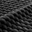 Tissu de repose-pieds en flanelle - noir