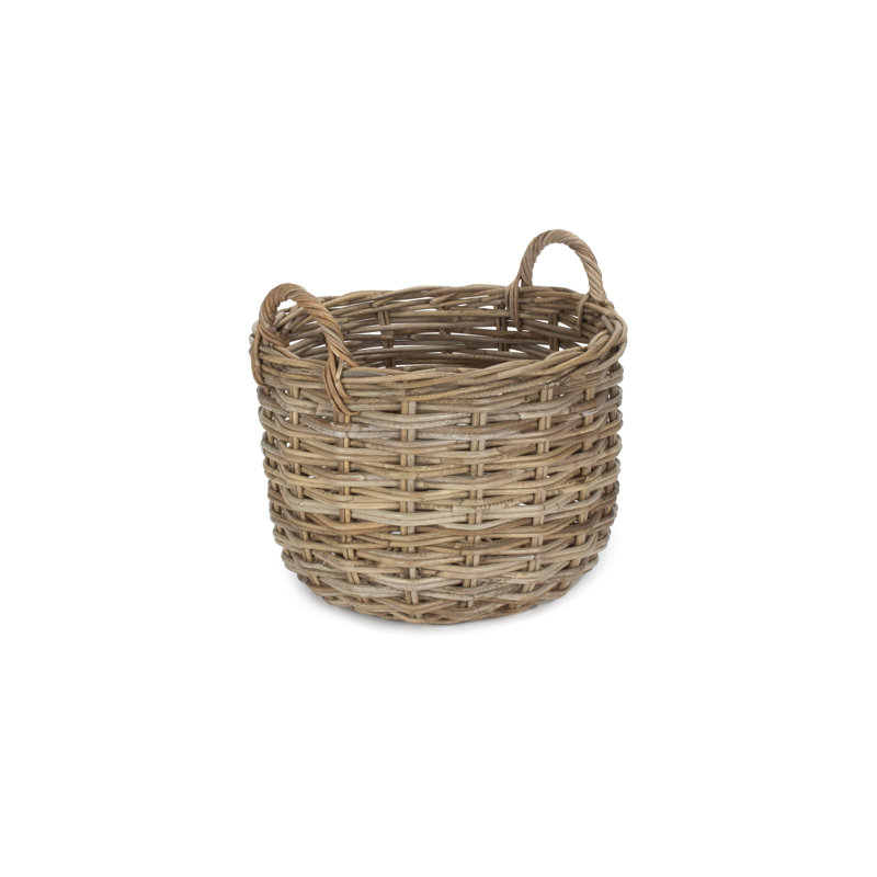 Wicker Rattan Log Storage Basket 